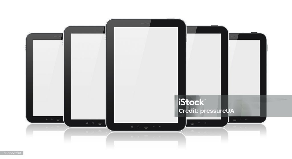 Conjunto de Computadores Tablet isolado - Foto de stock de Agenda Eletrônica royalty-free