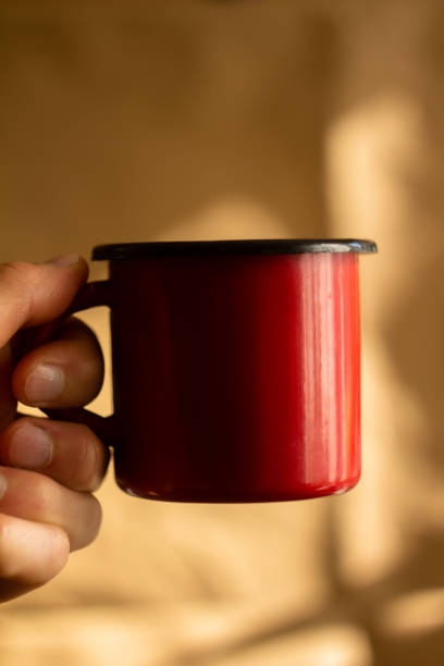 istock brown metal cup on a light brown background 1533664271