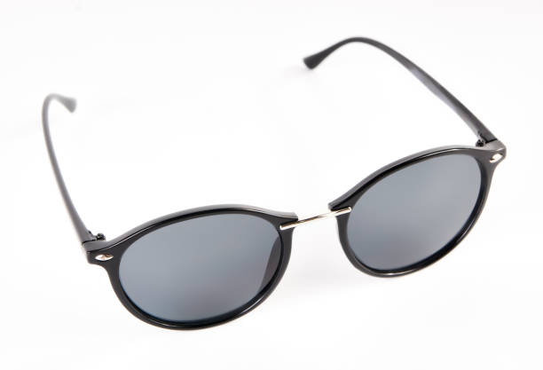 istock Stylish black sunglasses isolated on white background. 1533669650