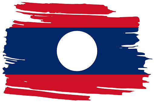 national flag of laos PDR