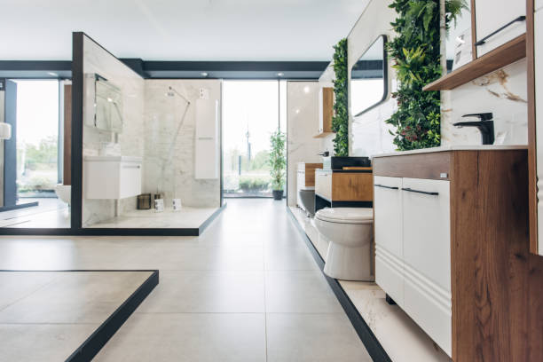 istock Modern bathrooms in showroom 1533684019