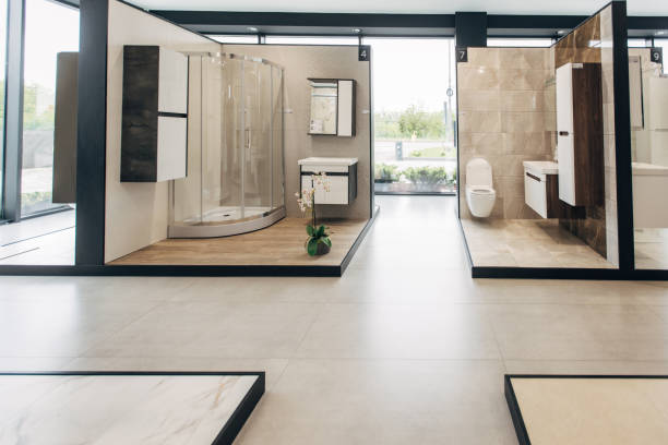 istock Modern bathrooms in showroom 1533687315
