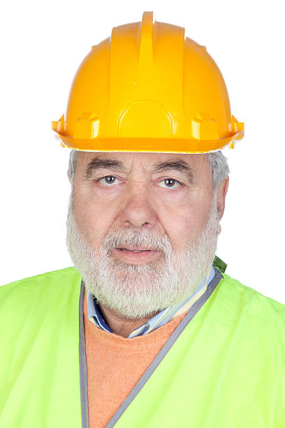 istock Senior inspector with hoary hair 153369256