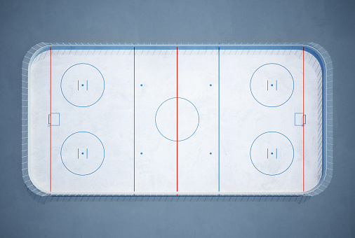 3d rendering of a Ice hockey field