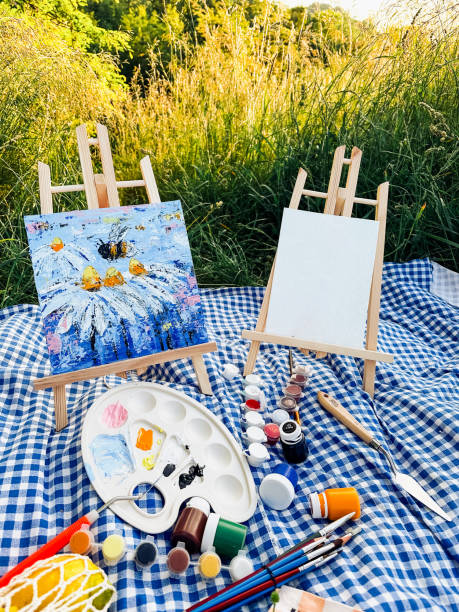 istock Engaging in artistic pursuits during a picnic in the park. 1533727230