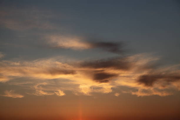 Low clouds at sunset Beautiful low clouds at sunset. Soft focus. Copy space above and below. dane county photos stock pictures, royalty-free photos & images