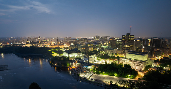An aerial view of Ottawa, Canada