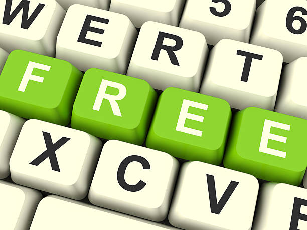 бесплатный компьютер ключи с подарками и рекламные акции - complimentary gratis freedom computer keyboard стоковые фото и изображения