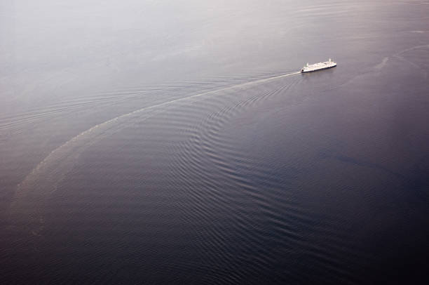 istock Washinton State Ferry from the Air 153381471