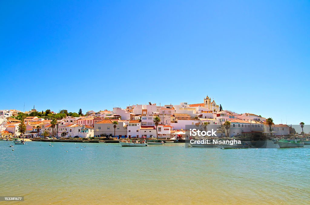 The village Ferragudo in Algarve Portugal The village Ferragudo in the Algarve Portugal Portugal Stock Photo