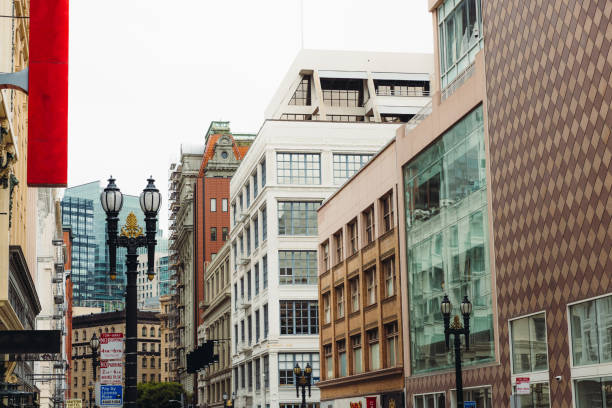 istock Low-Angle View of San Francisco Downtown District with Skycrapers 1533818374