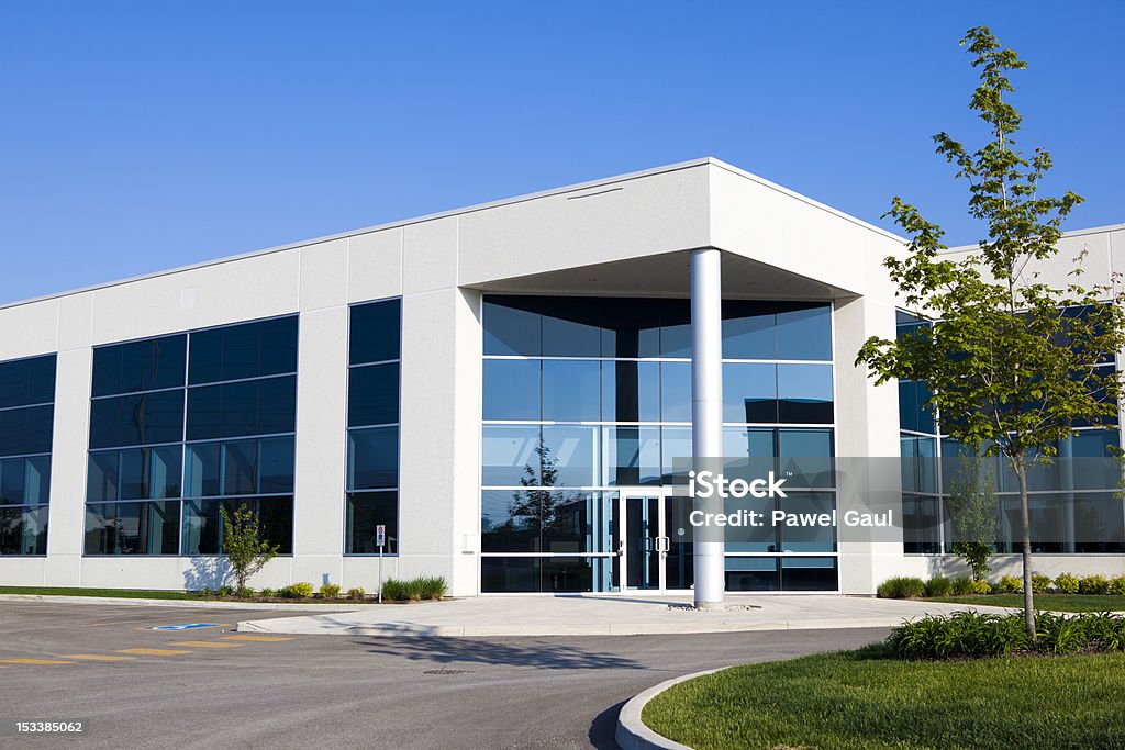 Industrial Building Facade Stock Photo