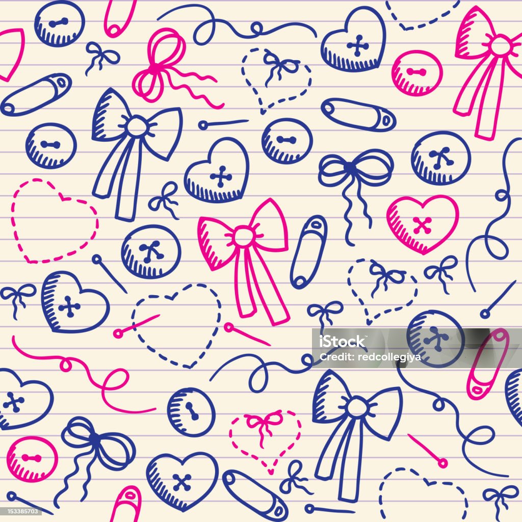 Romantic Style Pattern Romantic Pattern Stock Illustration - Download Image Now - Art And ...