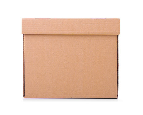 Male Worker Taping Cardboard Box
