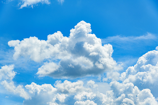 Blue sky background with clouds. Sky clouds background.