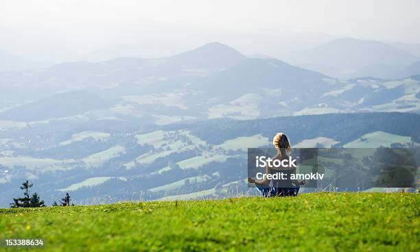 Woman Meditating Stock Photo - Download Image Now - Austria, Yoga, Adult