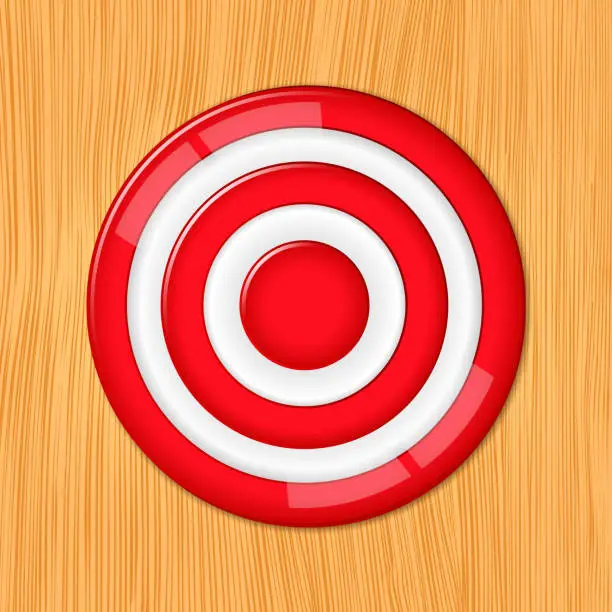 Vector illustration of Red Target