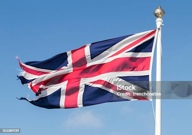 Bandiera Del Regno Unito - Fotografie stock e altre immagini di Asta portabandiera - Asta portabandiera, Bandiera, Bandiera del Regno Unito