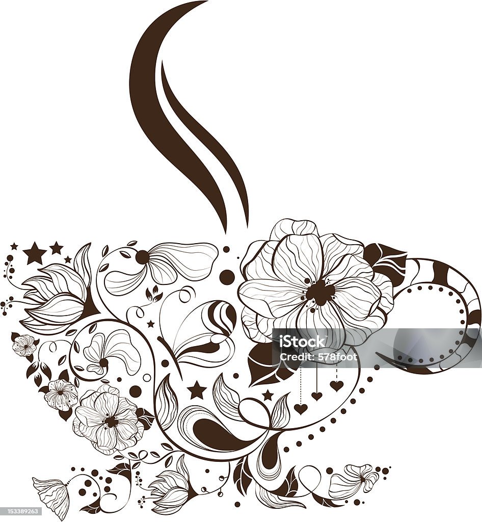 Coffee cup Vector picture with coffee cup Breakfast stock vector