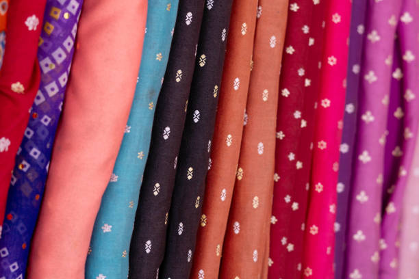 istock indian colorful fabric background,material for clothes 1533915205