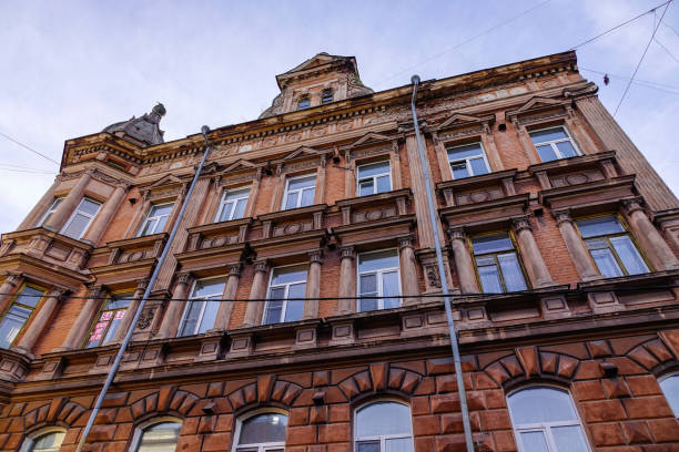 istock Old buildings in Vyborg, Russia 1533926946