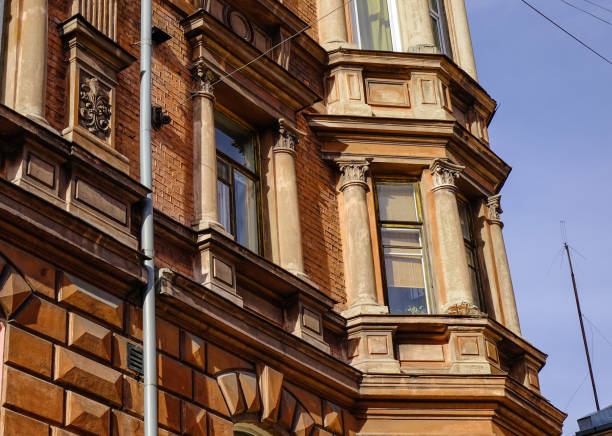 istock Old buildings in Vyborg, Russia 1533926947