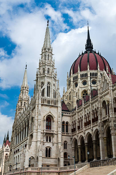 istock Hungarian Parliament dome, gothic architecture in Budapest 153397757
