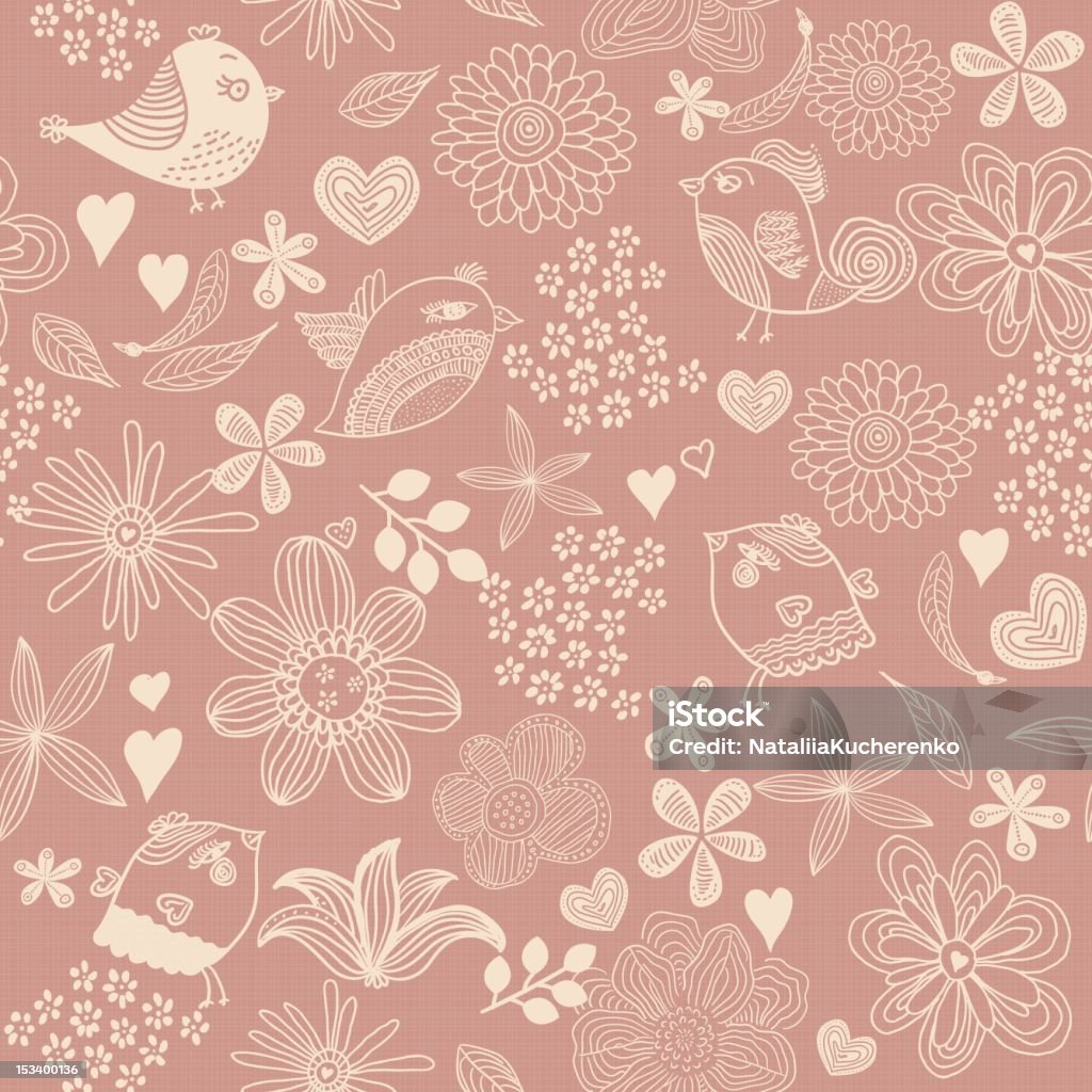 retro floral seamless background Animal Markings stock vector