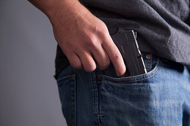 Conceal and Carry stock photo