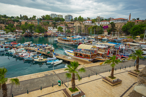 Turkey. May 17, 2017 The ancient port of the old city of Antalya
