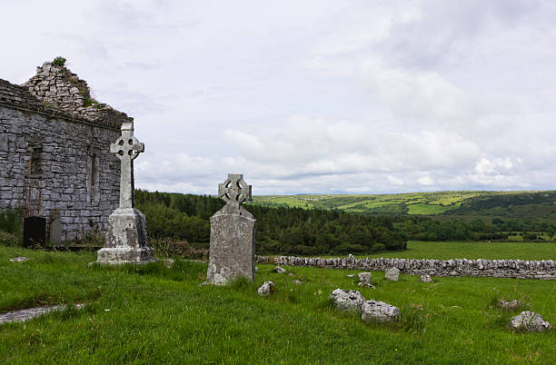 istock Irish Countryside and Carran Church 153408442