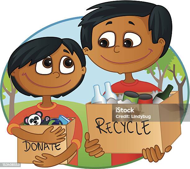 Réduire Réutiliser Recycler Vecteurs libres de droits et plus d'images vectorielles de Communauté - Communauté, Recyclage, Action caritative et assistance