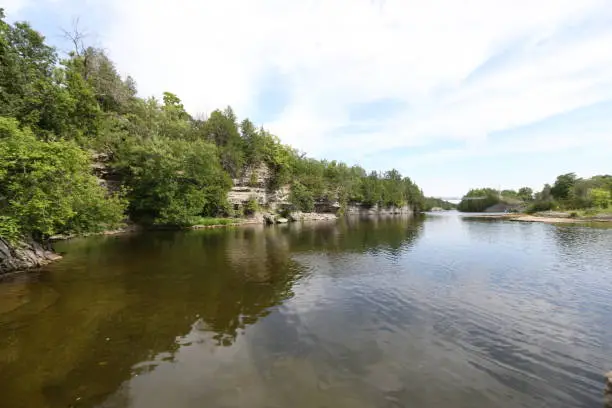 Photo of Ranney Gorge Suspension Bridge in Ferris Provincial Park in Ontario