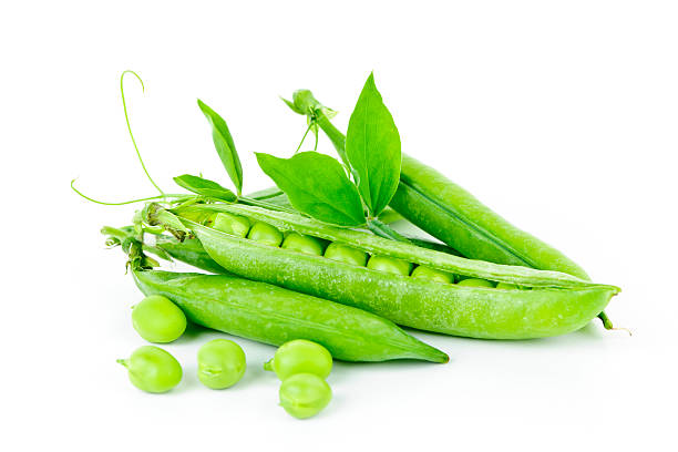 istock Pea pods and green peas 153417518