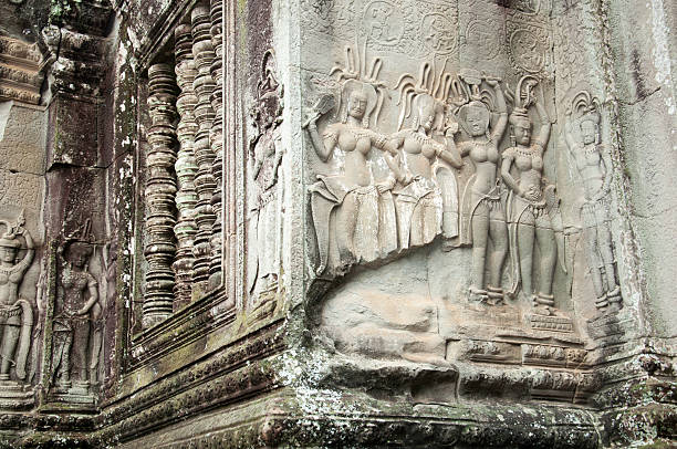 istock Carved Aspara, Angkor Wat, Cambodia 153419923