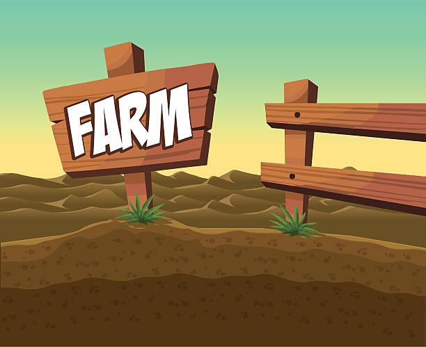 Farm - ilustração de arte vetorial