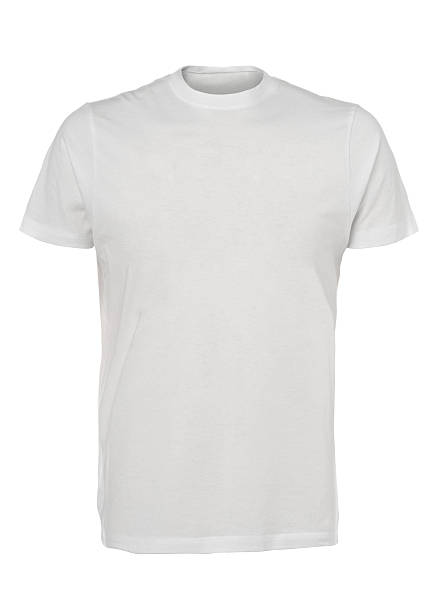 istock Close up of t shirt on white background 153420726