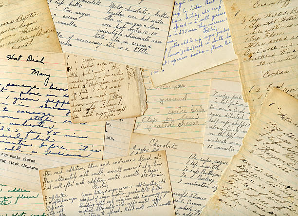 istock Antique and Vintage Handwritten Recipes 153420801