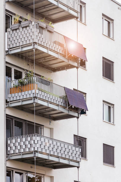 istock Solar Panels on Balcony of Apartment Building 1534208937