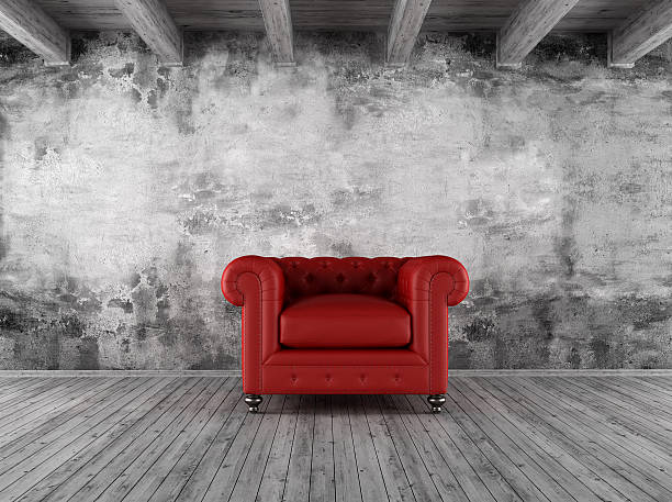 istock grunge interior with red armchair 153420979