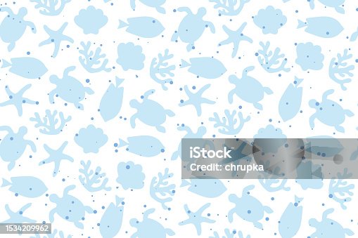 istock sea life seamless blue pattern; summer background 1534209962