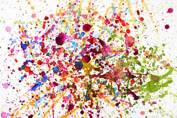 istock Colorful vivid water color splash 153425738