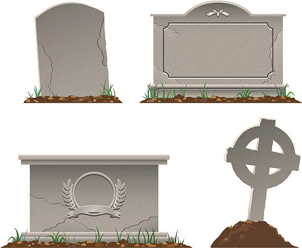 tombstones - grabmal stock-grafiken, -clipart, -cartoons und -symbole