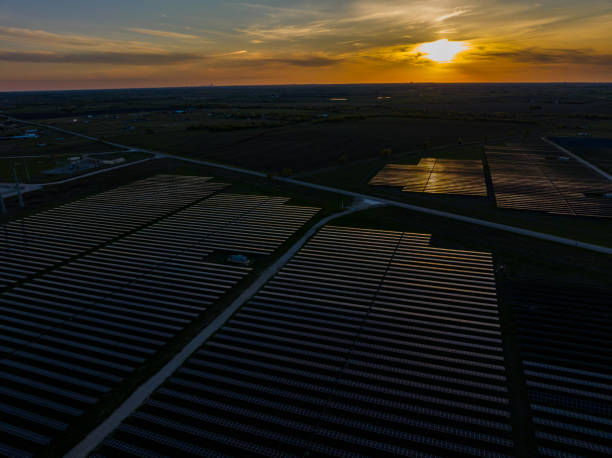 istock Golden Hour over Solar Farm 1534283980