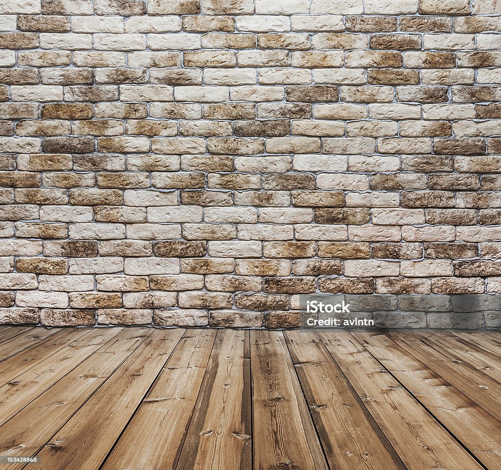 room with brick wall old room with brick wall Brick Stock Photo