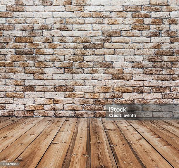 Room With Brick Wall Stock Photo - Download Image Now - Brick, Brick Wall, Brown