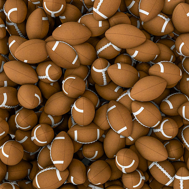istock American footballs background 153429516