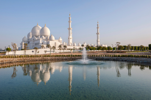 Sheikh Zayed Mosque in Middle East United Arab Emirates Abu Dhabi