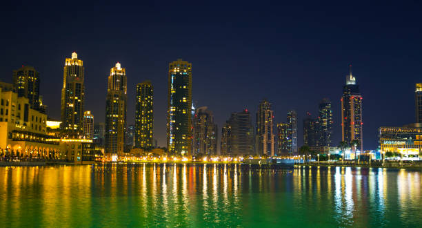 istock A record-setting fountain system set on Burj Khalifa Lake 1534342318