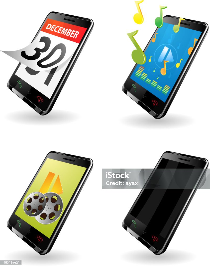 Neueste Technologie Handy - Lizenzfrei 3G Vektorgrafik